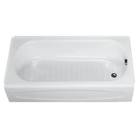 [0255112.020] New Salem 60 x 30-Inch Integral Apron Bathtub With Right-Hand Outlet - White