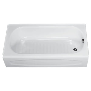 [0255112.020] New Salem 60 x 30-Inch Integral Apron Bathtub With Right-Hand Outlet - White