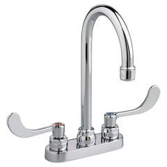 [7500174.002] Monterrey® 4-Inch Centerset Gooseneck Faucet With Wrist Blade Handles 0.35 gpm/1.3 Lpm - Polished Chrome