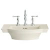 [0900008.222] Estate® 8-Inch Widespread Pedestal Sink Top - White