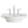 [0900008.020] Estate® 8-Inch Widespread Pedestal Sink Top - White