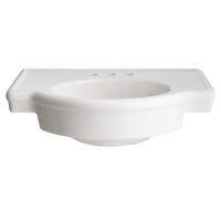 [0282004.020] Retrospect® 4-Inch Centerset Pedestal Sink Top - White