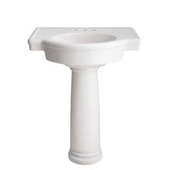 [0282400.020] Retrospect® 4-Inch Centerset Pedestal Sink Top and Leg Combination - White