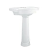 [0282400.020] Retrospect® 4-Inch Centerset Pedestal Sink Top and Leg Combination - White