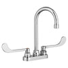 [7500160.002] Monterrey® 4-Inch Centerset Gooseneck Faucet With 6-inch Wrist Blade Handles 1.5 gpm/5.7 Lpm - Polished Chrome