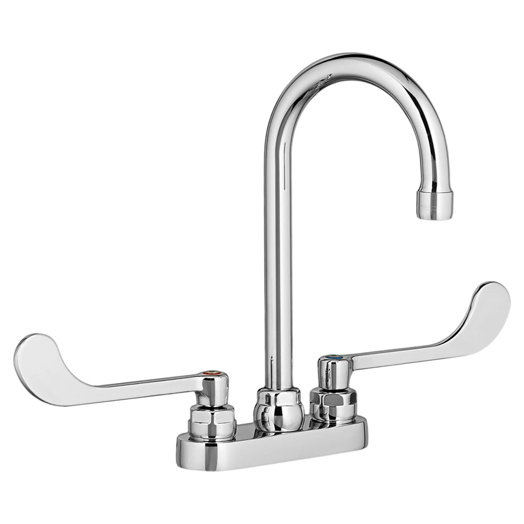 Monterrey® 4-Inch Centerset Gooseneck Faucet With 6-inch Wrist Blade Handles 1.5 gpm/5.7 Lpm // POLISHED CHROME // 174822_7500160002_0_CDNwebp.webp