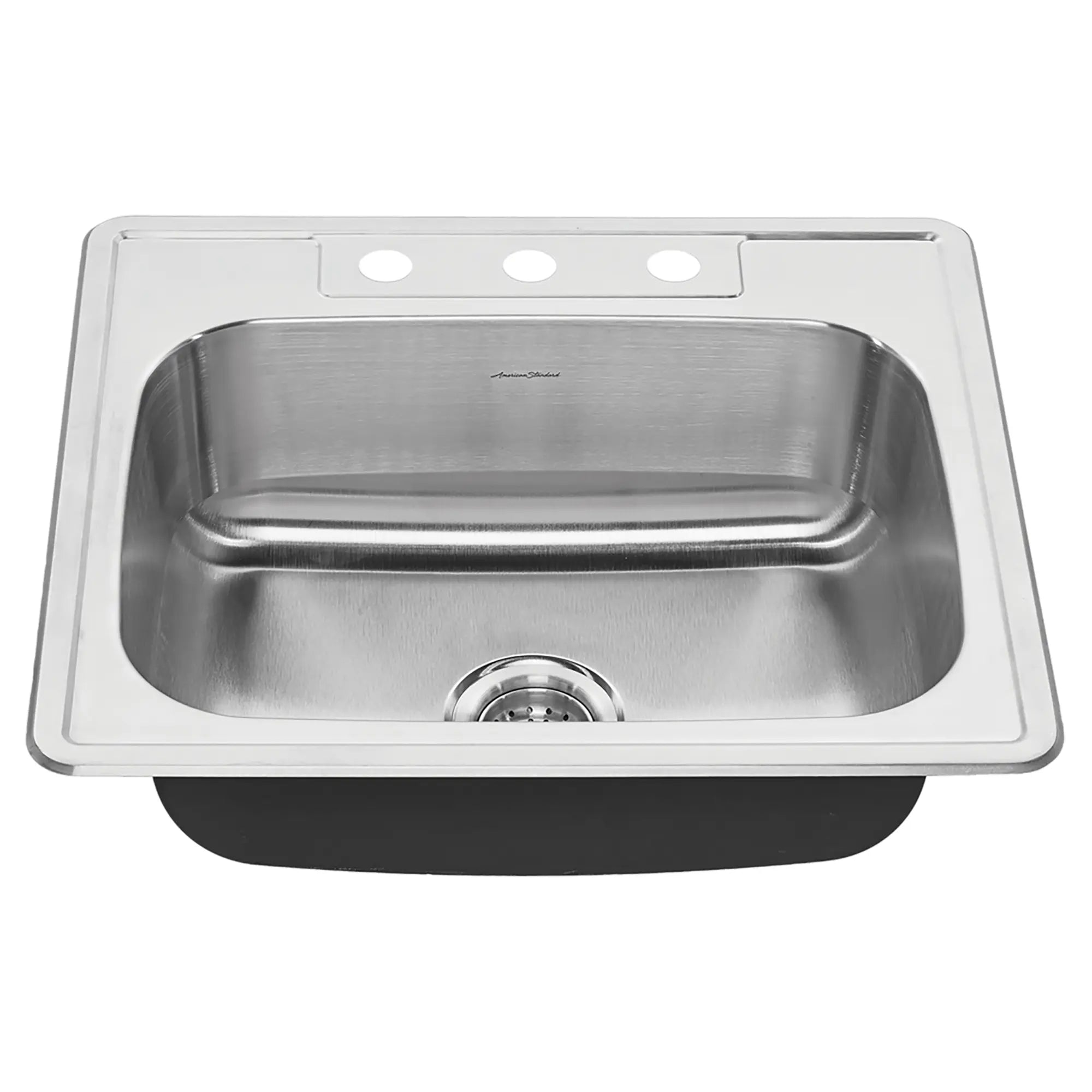 [22SB.6252283S.075] Colony® 25 x 22-Inch Stainless Steel 3-Hole Top Mount Single-Bowl ADA Kitchen Sink - Stainless Steel