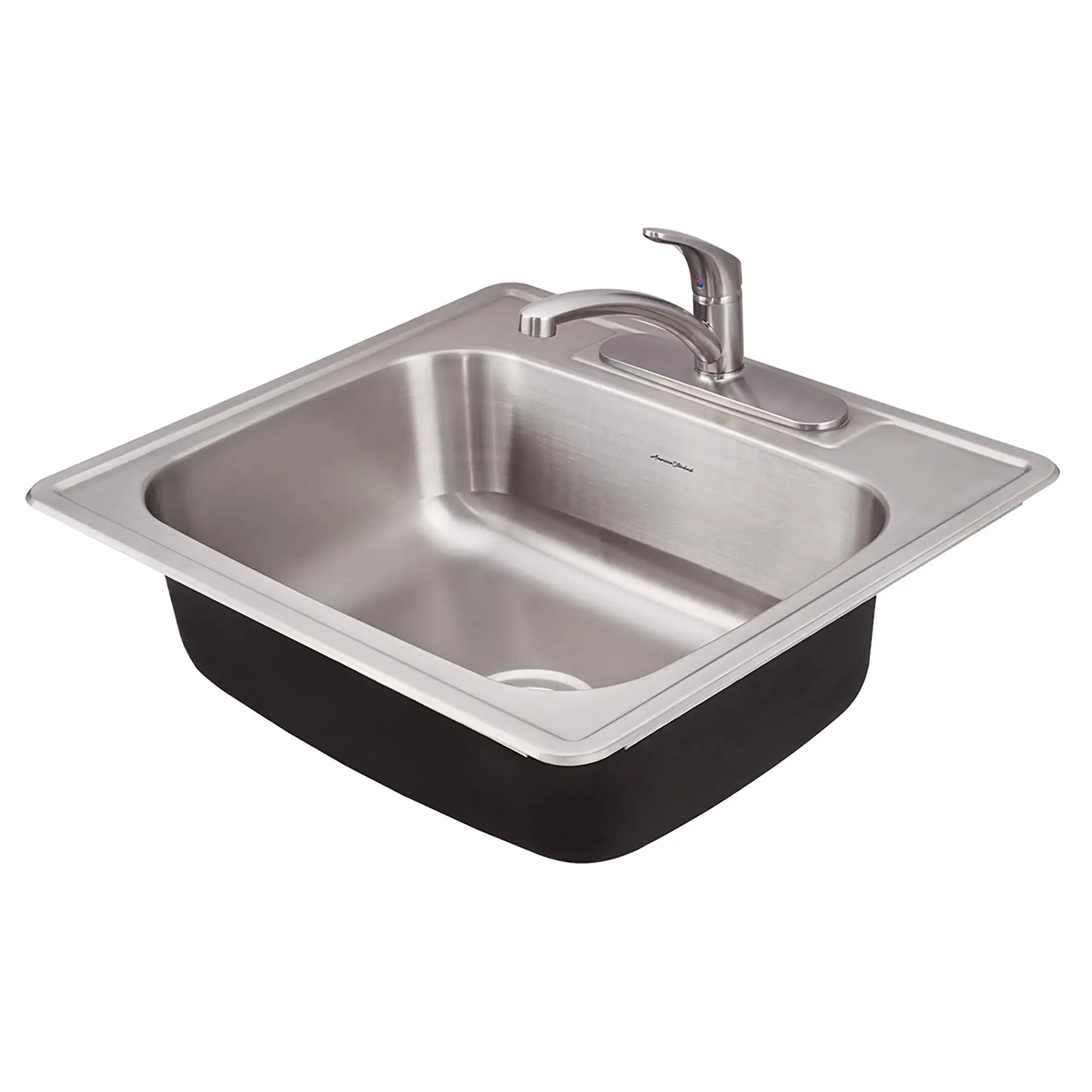 Colony® 25 x 22-Inch Stainless Steel Single-Bowl ADA Kitchen Sink With Colony® PRO Single Control Faucet System // STAINLESS STEEL // 174836_22SB6252283C075_0_CDNwebp.webp