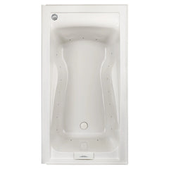 [2425V618C.020] Evolution® 60 x 32-Inch Deep Soak® Integral Apron Bathtub Left-Hand Outlet With EverClean® Combination Spa System - Linen