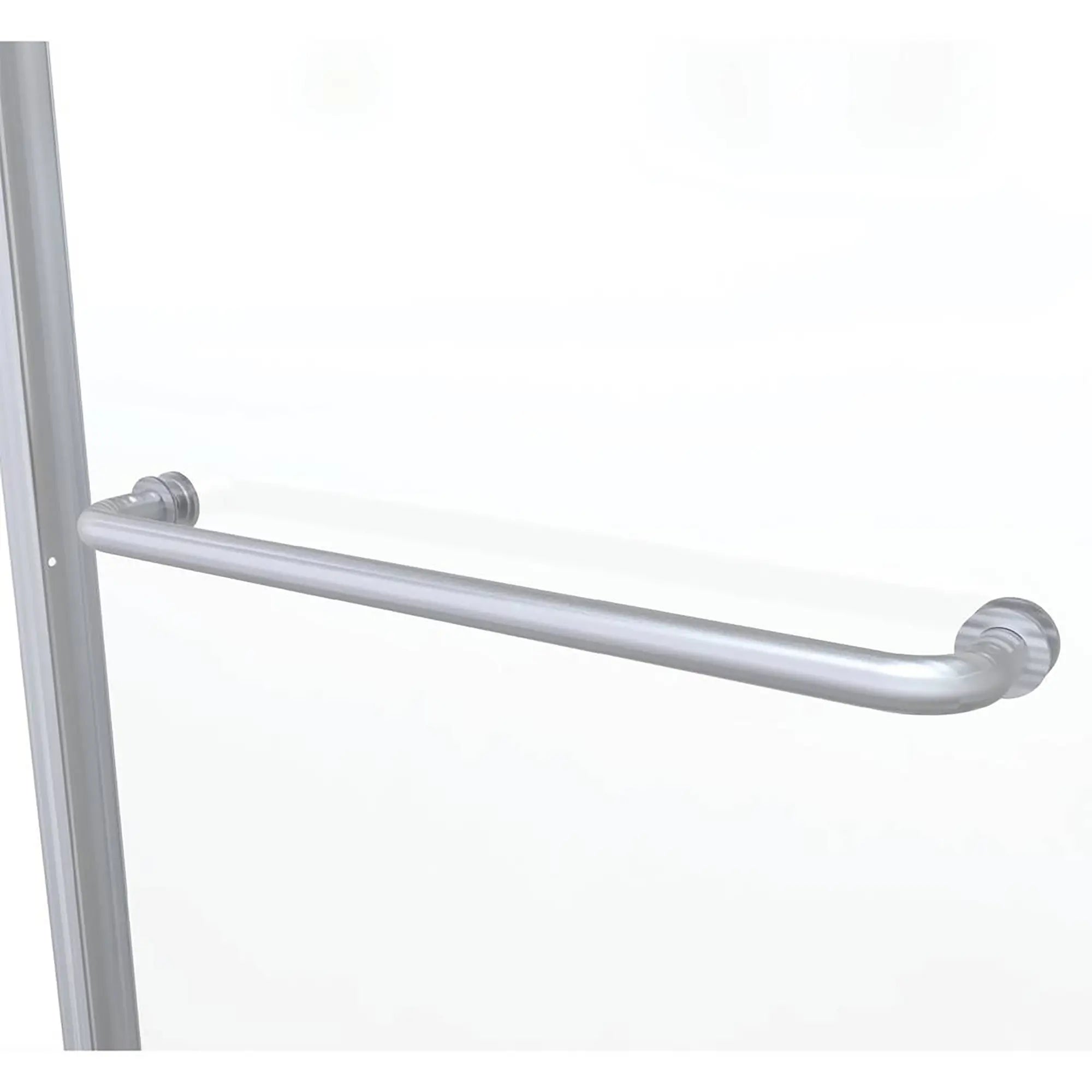 [AM00350422.006] Euro 60 x 57-Inch Height Semi-Frameless Sliding Tub Door with Rain Glass - Brushed Nickel