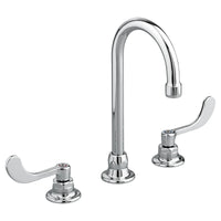 [6540173.002] Monterrey® 8-Inch Widespread Gooseneck Faucet With Wrist Blade Handles 1.5 gpm/5.7 Lpm With 3rd Water Inlet - Polished Chrome
