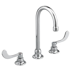 [6540173.002] Monterrey® 8-Inch Widespread Gooseneck Faucet With Wrist Blade Handles 1.5 gpm/5.7 Lpm With 3rd Water Inlet - Polished Chrome