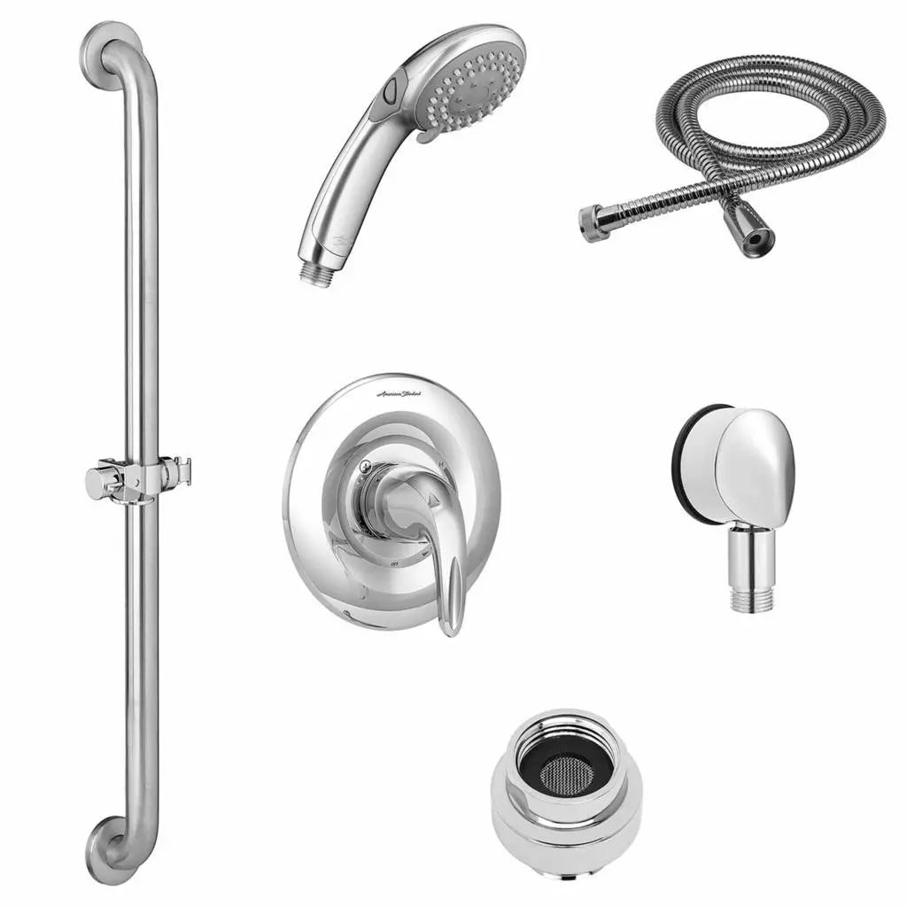 Commercial Shower System Trim Kit 2.5 gpm/9.5 Lpm With 36-Inch Slide-Grab Bar and Hand Shower // POLISHED CHROME // 174977_TU662SG221.002_0_CDNwebp.webp