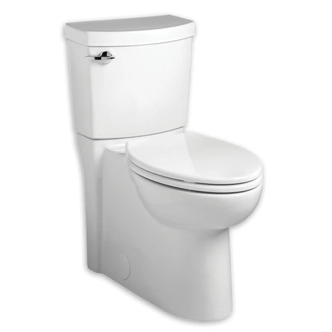 Clean Concealed Trapway 1.28 GPF/4.8 LPF Left Trip Lever 16-1/2-in. Elongated-Front Toilet