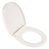[5025B65G.020] Telescoping Slow-Close & Easy Lift-Off Round Front Toilet Seat - White