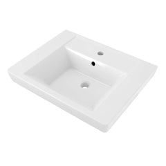 [0641001.020] Boulevard® Center Hole Only Pedestal Sink Top - White
