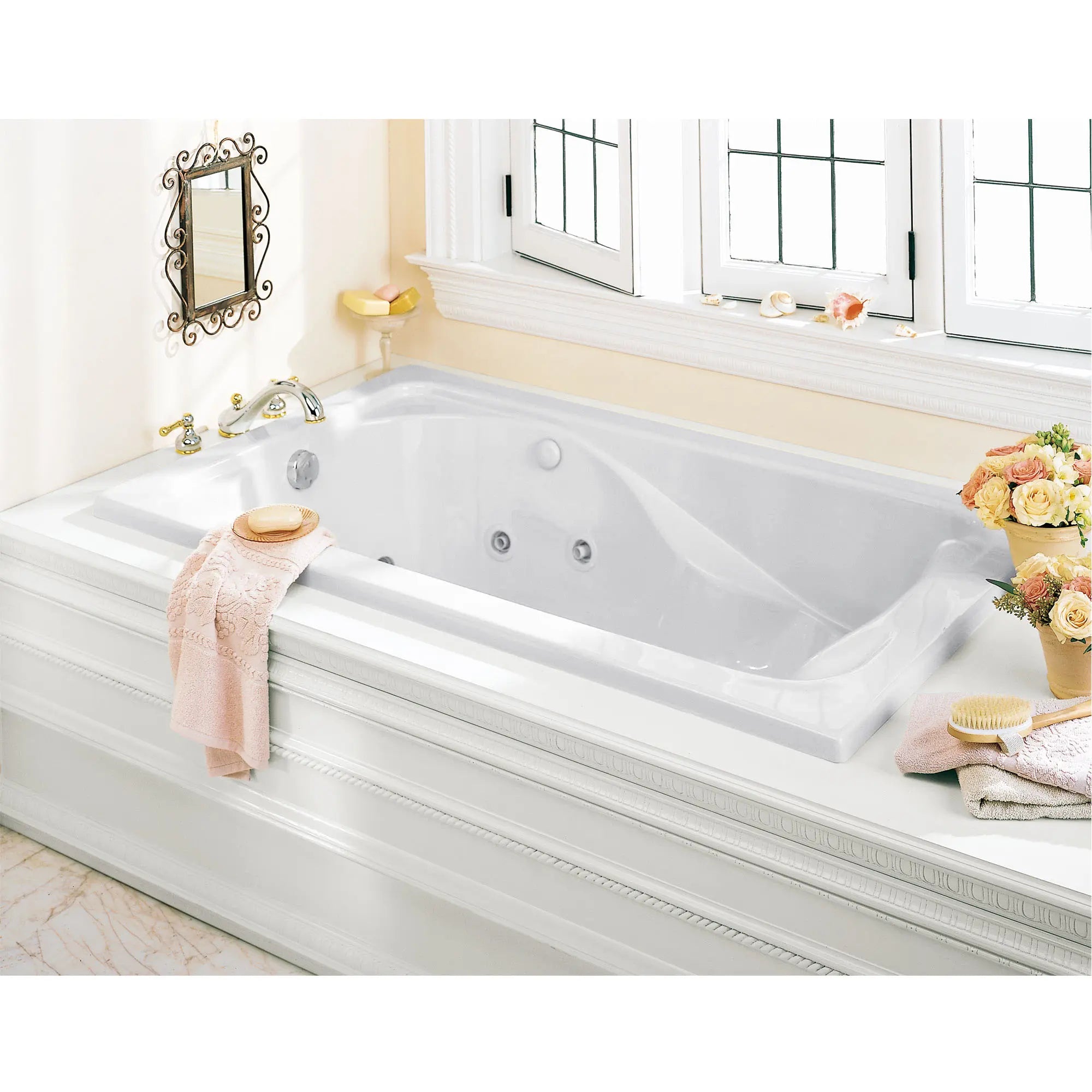Cadet® 60 x 42-Inch Drop-In Bathtub With Hydromassage System // WHITE // 175379_B-2772018W020_0_CDNwebp.webp