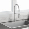 [18SB.9332282C.075] Culver®33 x 22-Inch Stainless Steel Kitchen Sink with Semi-Pro Faucet - Stainless Steel