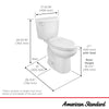 [250AA104.020] Colony®3 Two-Piece 1.28 gpf/4.8 Lpf Chair-Height Elongated Toilet Less Seat - White