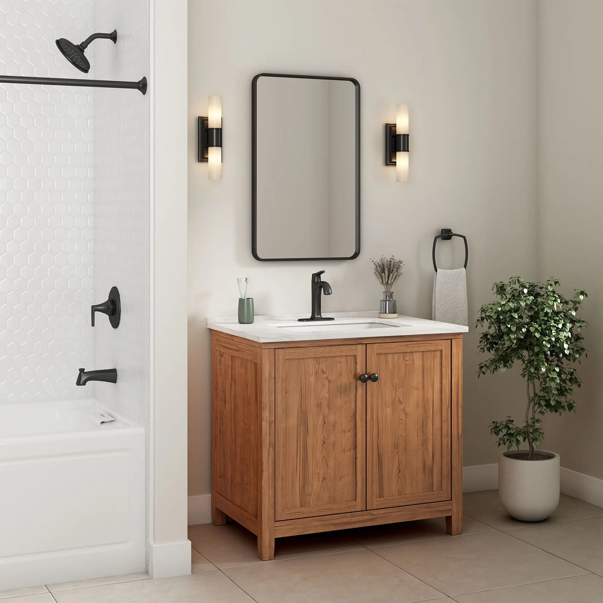 American Standard Belmeade Einhebel-Waschtischarmatur, Chrom – Tropffrei, Wassersparend, Einfach Montierbar