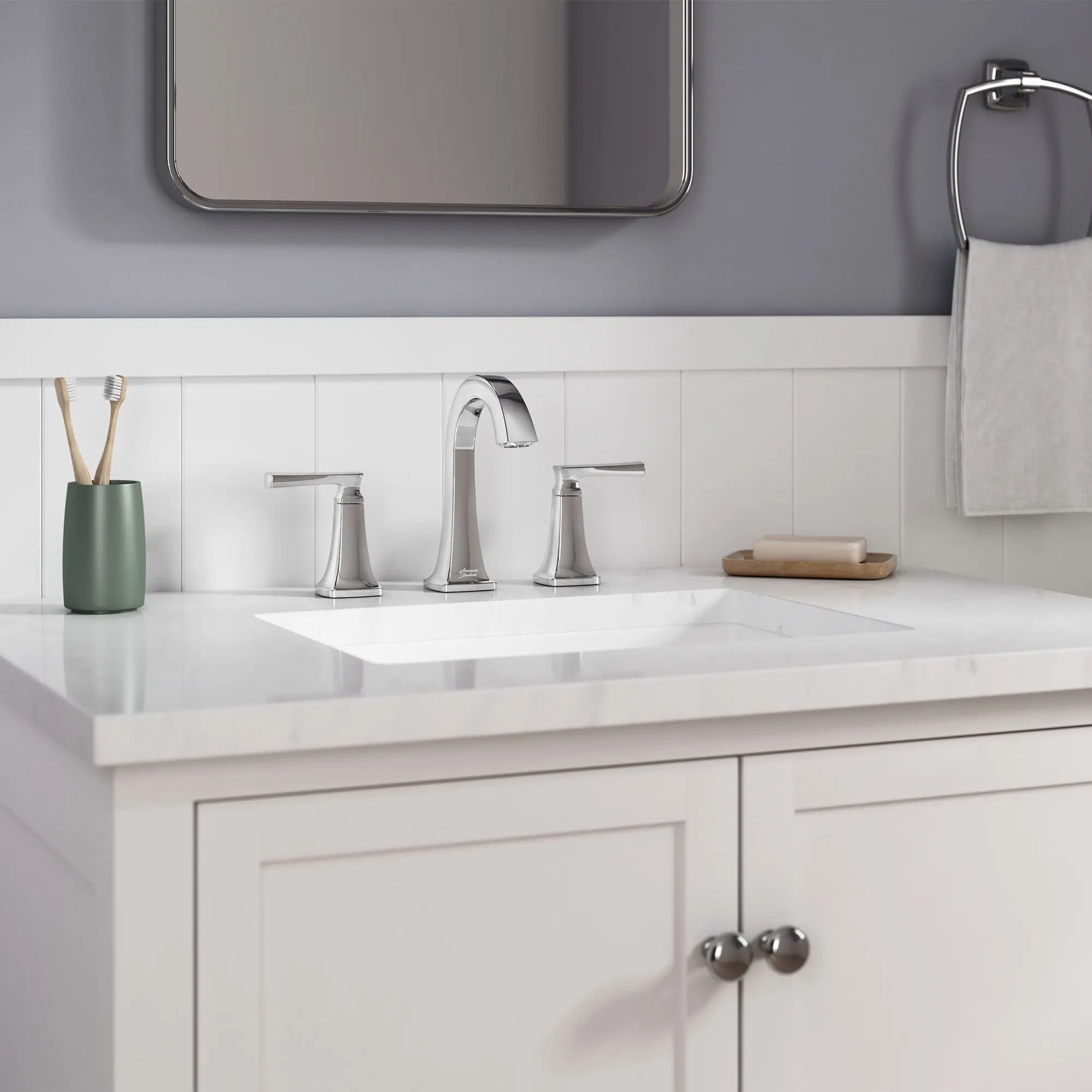 Belmeade Two-Handle 8-Inch Widespread Bathroom Faucet // POLISHED CHROME // 176910_7426801.002_Close_up_0_CDNwebp.webp