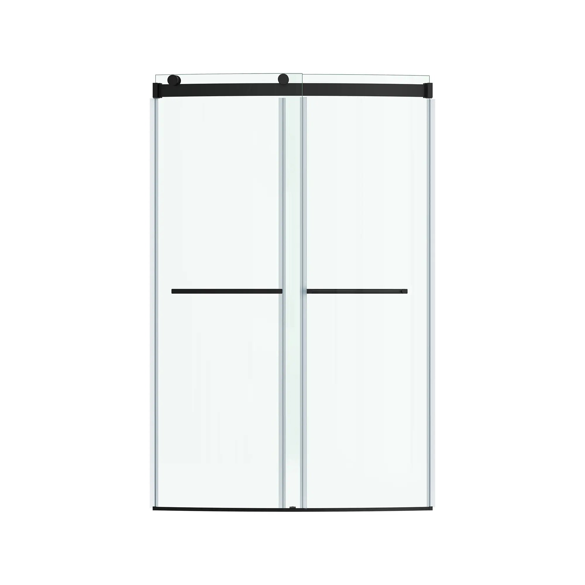OVATION CURVE 48X72 BARN SHOWER DOOR, BN // MATTE BLACK // 186209_Ovation_SiloFrontt_AM00845400.243_0001_September2023_0_CDNwebp.webp
