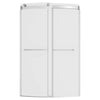 [AM00845400.213] OVATION CURVE 48X72 BARN SHOWER DOOR, BN - Brushed Nickel