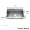 [18SB9332211WS.075] Chive® 33 x 22-Inch Stainless Steel Workstation Kitchen Sink - Stainless Steel