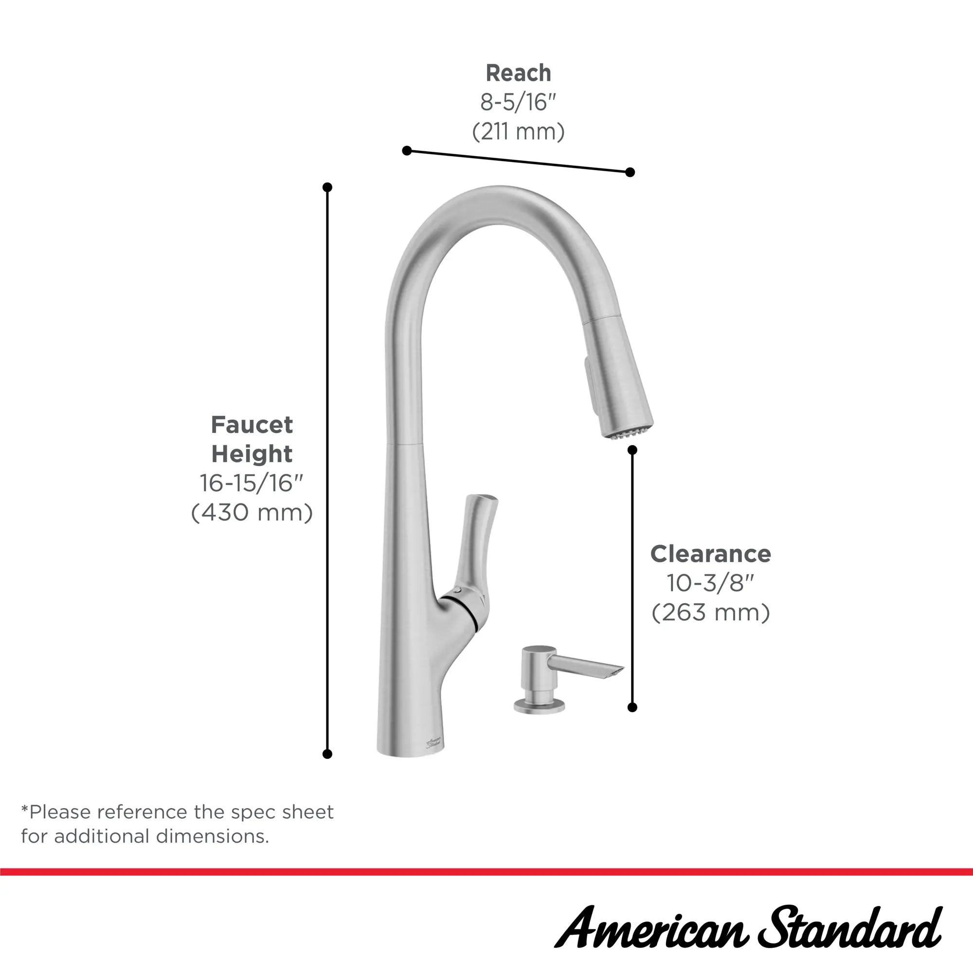 Copley® Pull-Down Kitchen Faucet With Soap Dispenser // STAINLESS STEEL // 187799_Copley_Infographic_7032300_0005_OCT2023_0_CDNwebp.webp