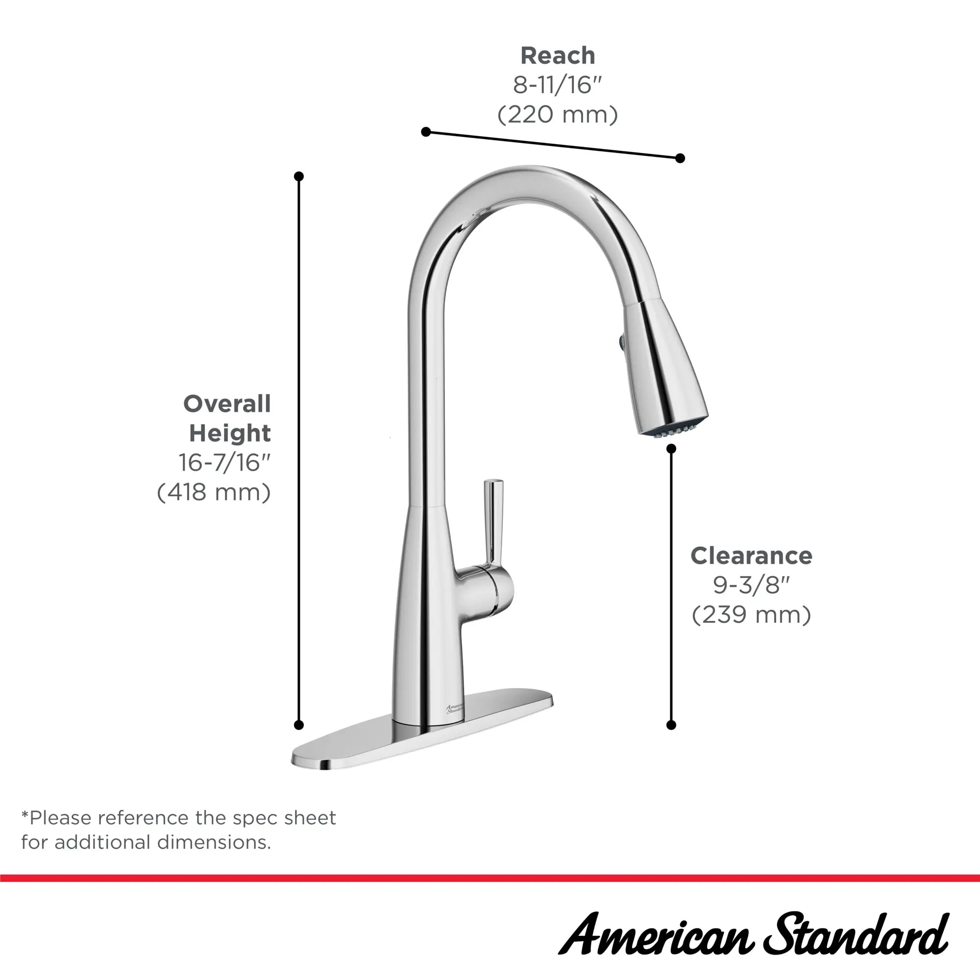 Fairbury® Single-Handle Pull-Down Dual Spray Kitchen Faucet 1.8 gpm/6.8 L/min With Lever Handle // POLISHED CHROME // 187973_Fairbury_Infographic_7418300_0003_OCT2023_0_CDNwebp.webp