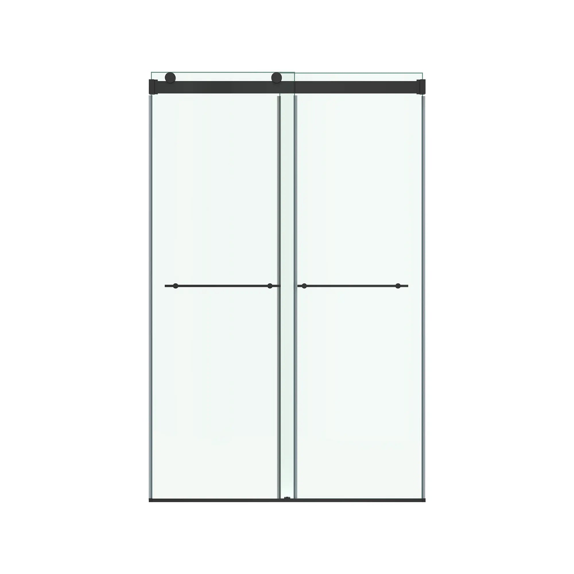 [AM00855400.243] Aspirations 48 x 72-Inch Frameless Sliding Shower Door - Brushed Nickel