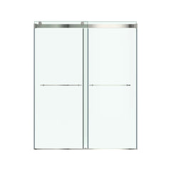 [AM00854400.295] Aspirations 60 x 72-Inch Frameless Sliding Shower Door - Brushed Nickel
