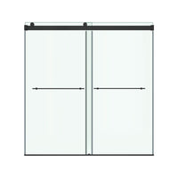[AM00853400.243] Aspirations 60 x 60-Inch Frameless Sliding Bathtub Door - Silver Shine