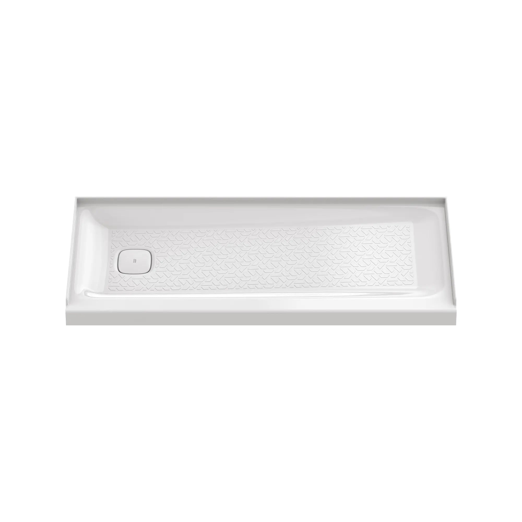 Aspirations 60 x 30-Inch Single Threshold Shower Base With Left-Hand Drain // 60 X 30 IN / LEFT / WHITE // 188277_Aspirations_SiloFront_A8019T-LHO.020_0001_APRIL2023_0_CDNwebp.webp