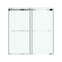 [AM00853400.213] Aspirations 60 x 60-Inch Frameless Sliding Bathtub Door - Silver Shine