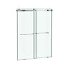 [AM00854400.213] Aspirations 60 x 72-Inch Frameless Sliding Shower Door - Brushed Nickel