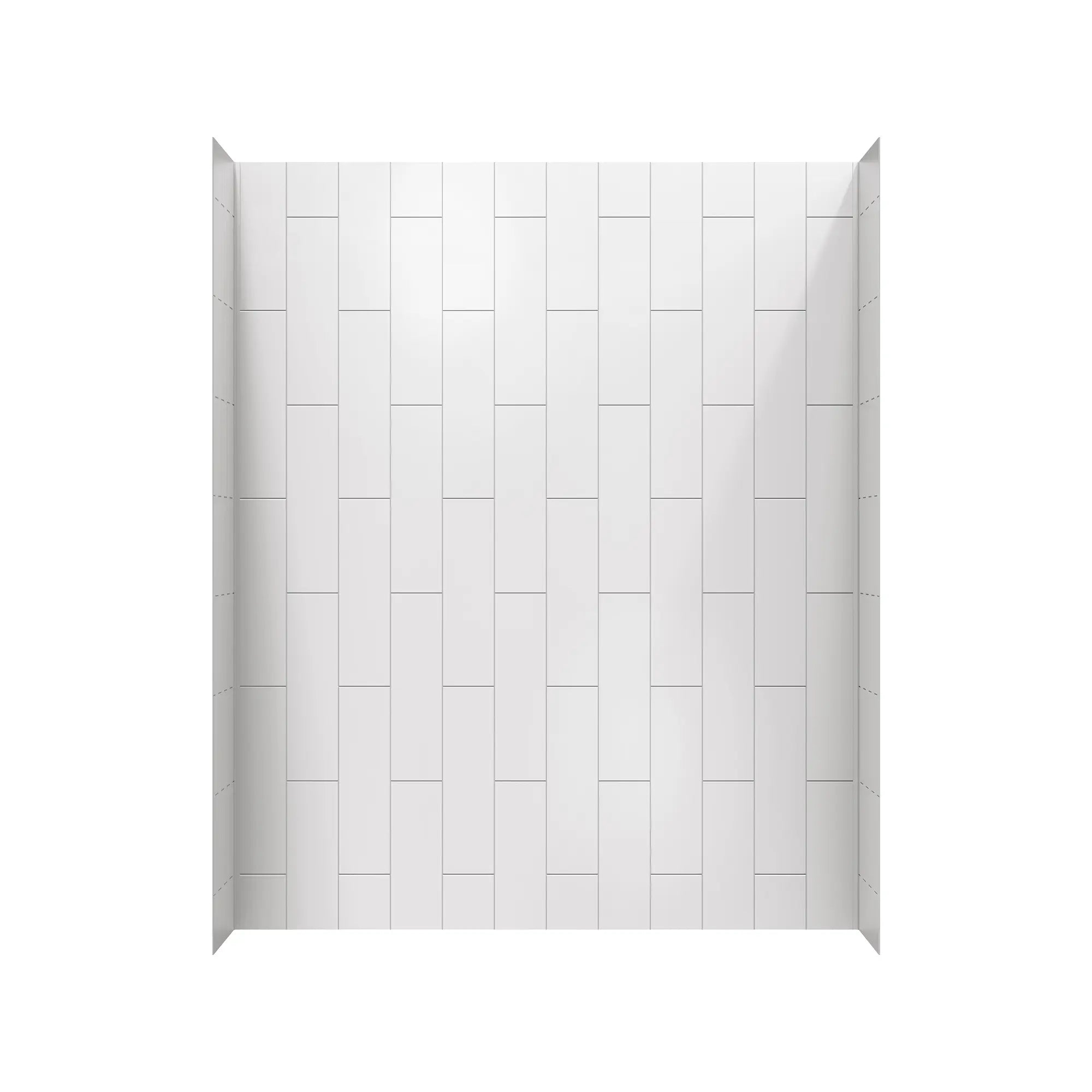 Aspirations 60 x 36 x 72-Inch Vertical Tile Bath Wall Set // WHITE // 188371_Aspirations_SiloFront_2952BWT36.020_0001_APRIL2023_0_CDNwebp.webp