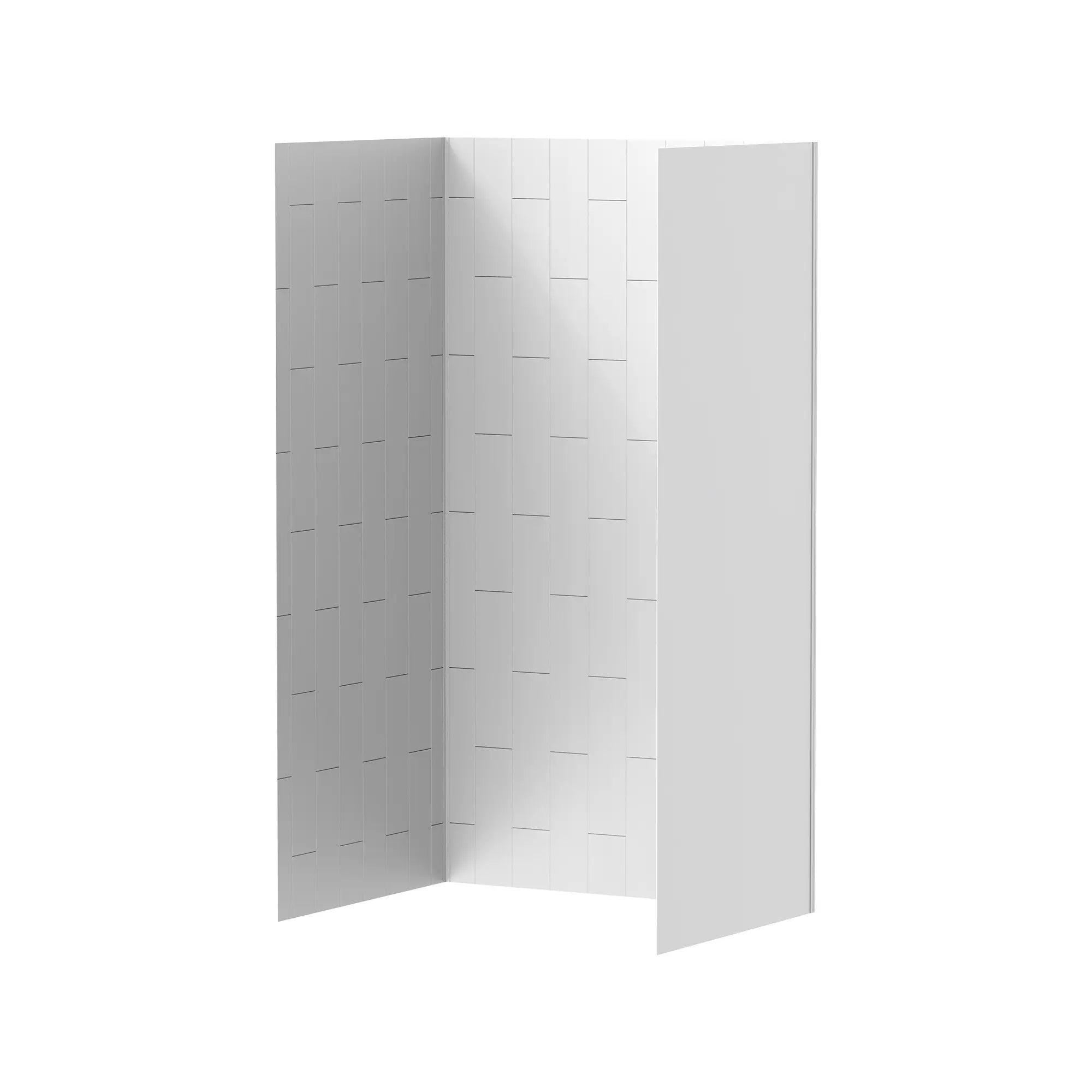 Aspirations 48 x 36 x 84-Inch Vertical Tile Shower Wall Set // WHITE // 188378_Aspirations_SiloLeft_2951SWT48_0001_APRIL2023_0_CDNwebp_df5eb21d-2fb0-421b-82cf-e5075ed84367.webp