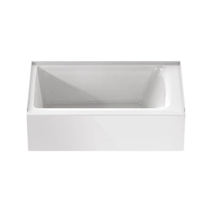 [2965202.020] Aspirations 60 x 36-Inch Integral Apron Bathtub With Left-Hand Drain - White