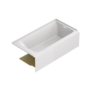 [2964102.020] Aspirations 60 x 32-Inch Integral Apron Bathtub With Right-Hand Drain - White