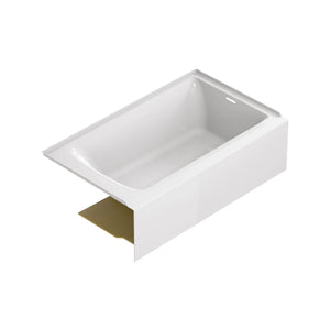 [2965102.020] Aspirations 60 x 36-Inch Integral Apron Bathtub With Right-Hand Drain - White