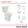 [731BA101S.020] Champion 4 Two-Piece 1.28 gpf/4.8 Lpf Chair Height Round Front Toilet with Seat - White