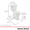 [767BA101.020] Champion®4 Two-Piece 1.28 gpf/4.8 Lpf Chair Height Round-Front Toilet with Seat - White