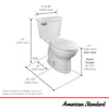 [747AA107SC.020] Champion Two-Piece 1.28 gpf/4.8 Lpf Chair Height Elongated Toilet with Seat - White