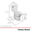 [747BA107SC.020] Champion Two-Piece 1.28 gpf/4.8 Lpf Chair Height Round Front Toilet with Seat - White