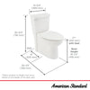 [2514101S.020] Clean 1.28 GPF Left Trip Lever Chair Height Elongated-Front 12-in. Rough-In Toilet with Seat - White