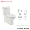 [721AA200S.020] Clean 1.1 GPF/4.1 LPF 1.6 GPF/6.0 LPF Dual Flush Chair Height Elongated-Front 12-in. Rough-In Toilet with Seat - White
