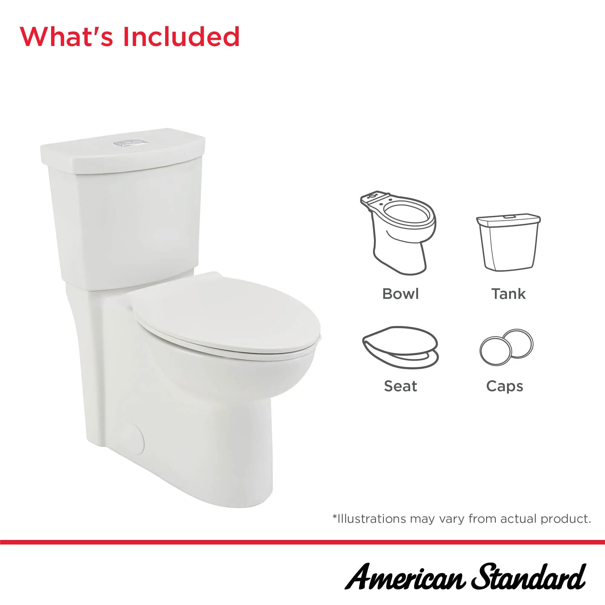 Clean 1.1 GPF/4.1 LPF 1.6 GPF/6.0 LPF Dual Flush Chair Height Elongated-Front 12-in. Rough-In Toilet with Seat // WHITE // 188989_Clean_Infographic_721AA200S_0002_DEC2025_1_CDNwebp.webp