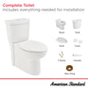 [721AA203S.020] Clean 1.28 GPF/4.8 LPF 1.0 GPF/3.8 LPF Dual Flush Chair Height Elongated-Front 12-in. Rough-In Toilet with Seat - White