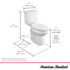 [3380216ST.020] Cadet 3 Siphonic 1.6 GPF/6.0 LPF 1.0 GPF/3.8 LPF Dual Flush Chair Height Elongated-Front Toilet with Slow Close Seat - White